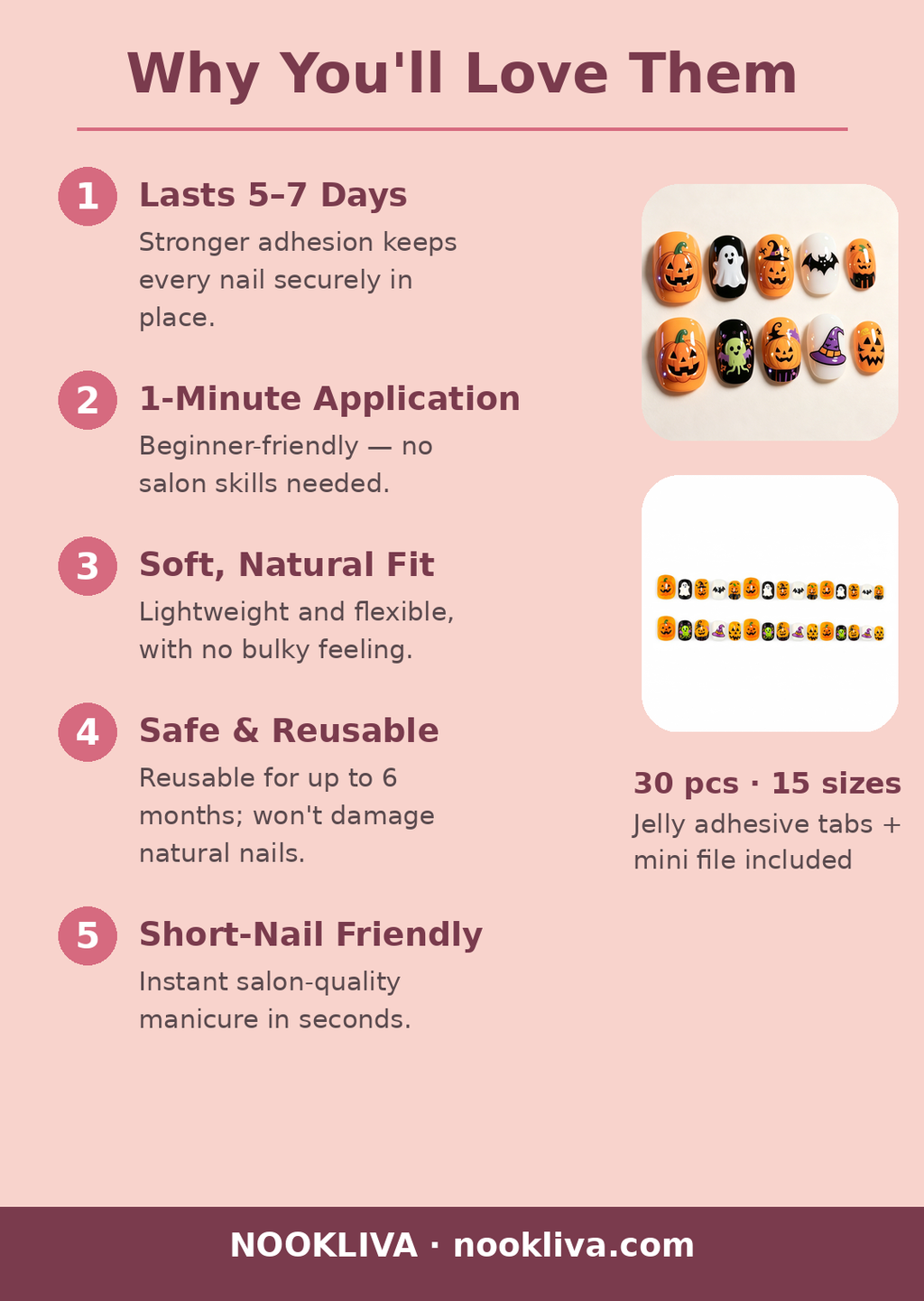 Halloween press-on nails – NOOKLIVA