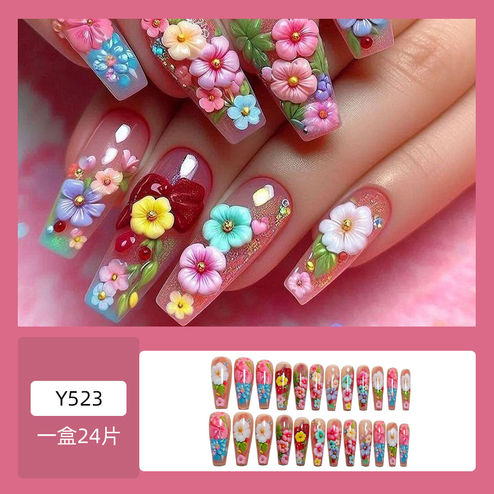 Aurora Chrome Press-On Nails – Purple Flash Long Coffin Set, 24Pcs Ballerina Fake Nails