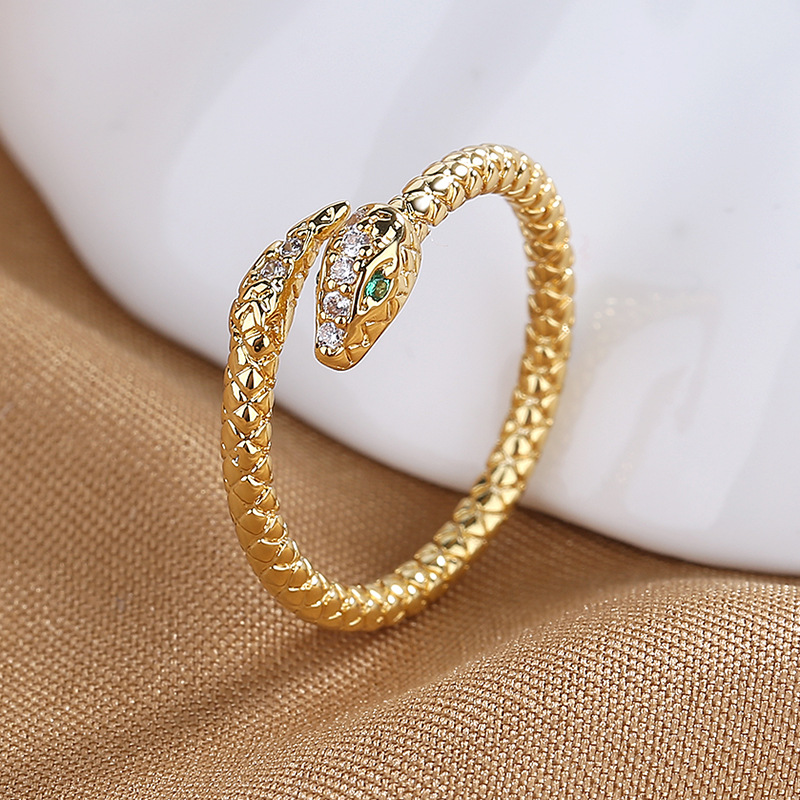 Snake Ring – Adjustable Gold & Silver Serpent Open Ring