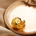 Hammered Dome Ring – Chunky Gold Stainless Steel Statement Ring