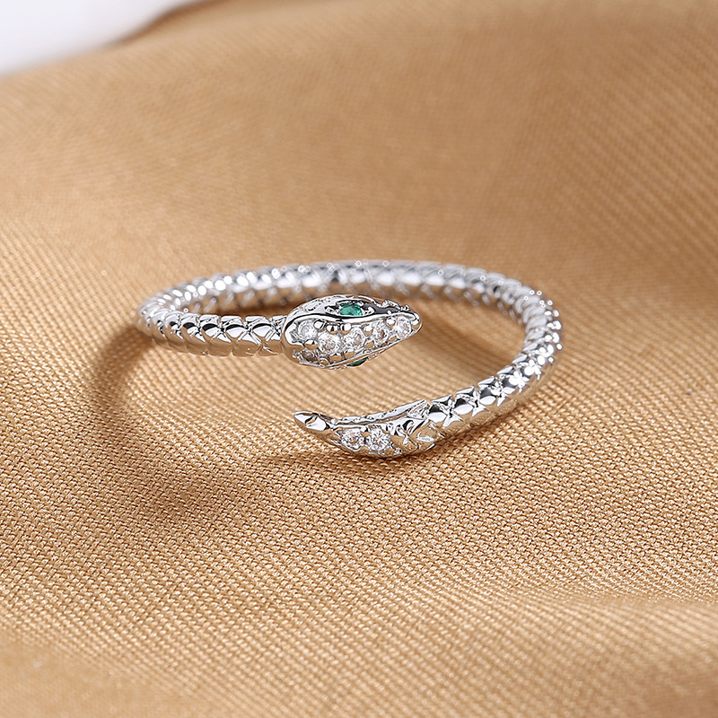 Snake Ring – Adjustable Gold & Silver Serpent Open Ring