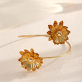 Flower Arm Cuff – Gold Upper Arm Cuff Bracelet
