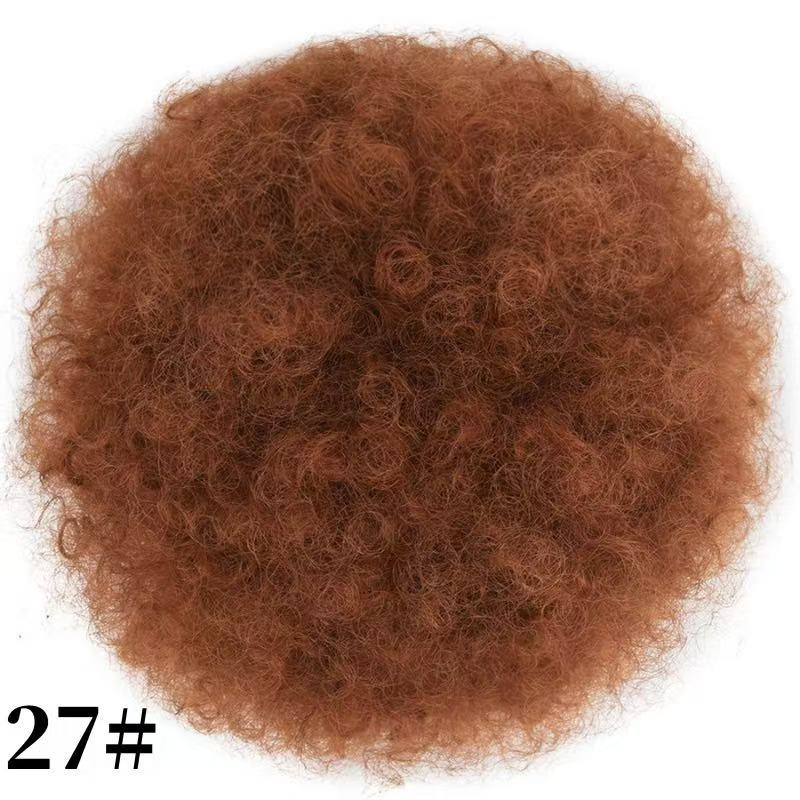 Synthetic afro puff drawstring bun, color 27. One hairpiece per order.
