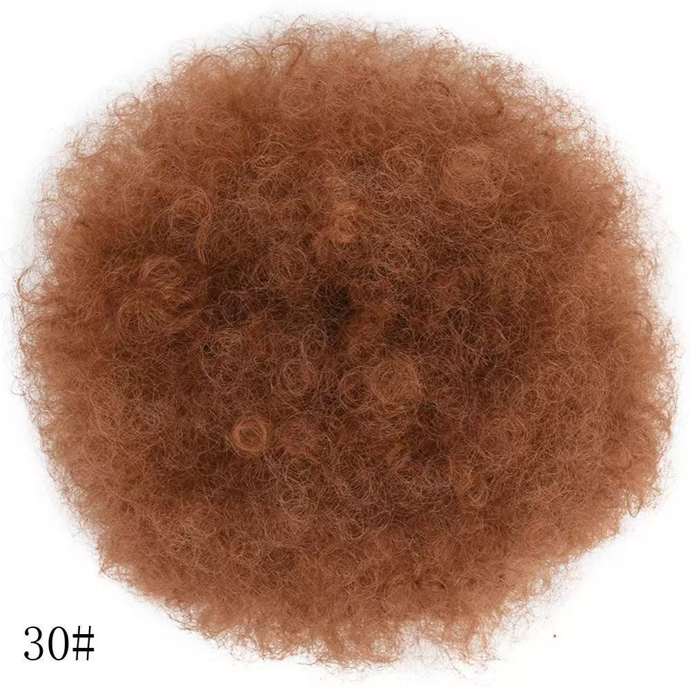 Synthetic afro puff drawstring bun, color 30. One hairpiece per order.