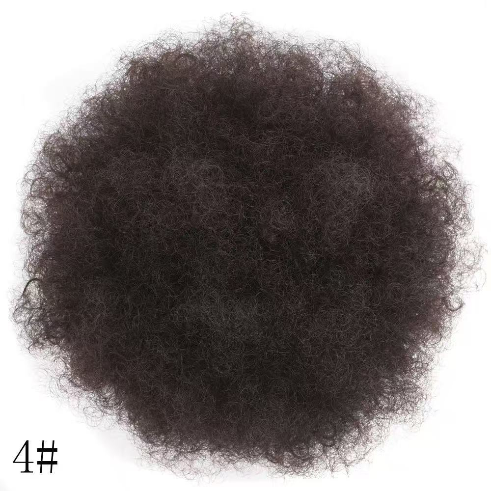 Synthetic afro puff drawstring bun, color 4. One hairpiece per order.