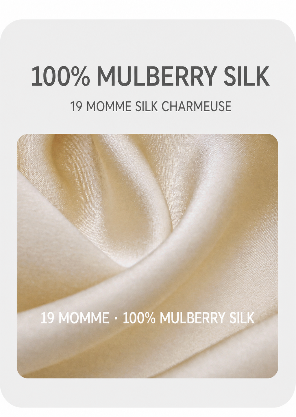 19 momme mulberry silk charmeuse material detail