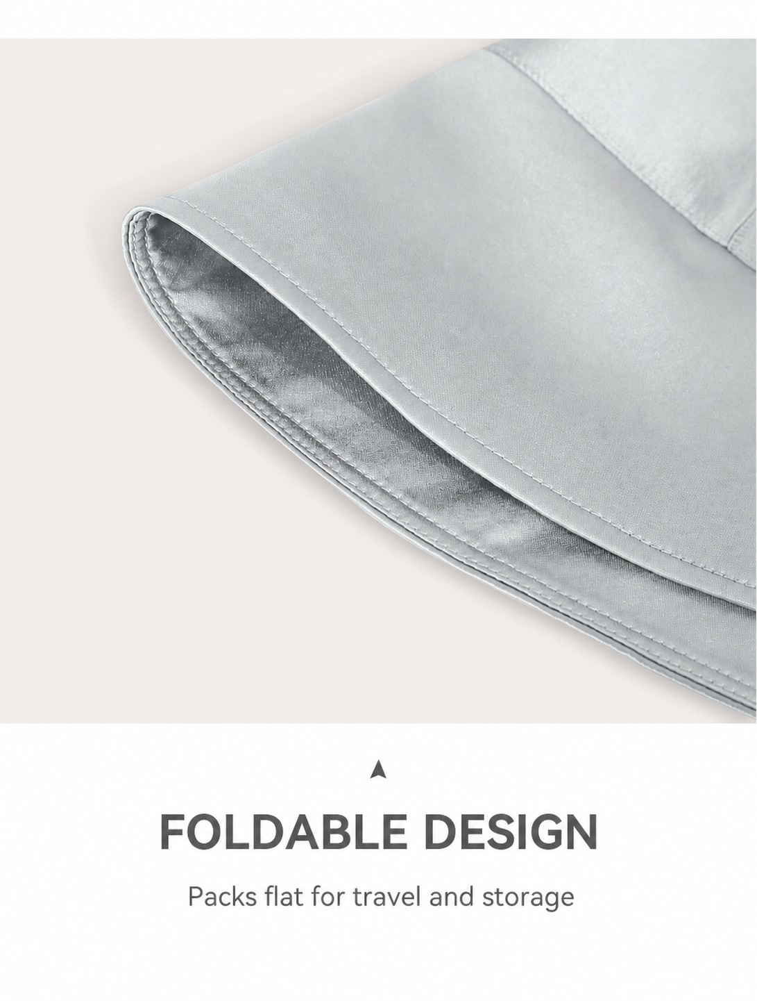 Foldable water-gray silk brim construction