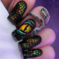 Dragon Eye press-on nail design, style Y545