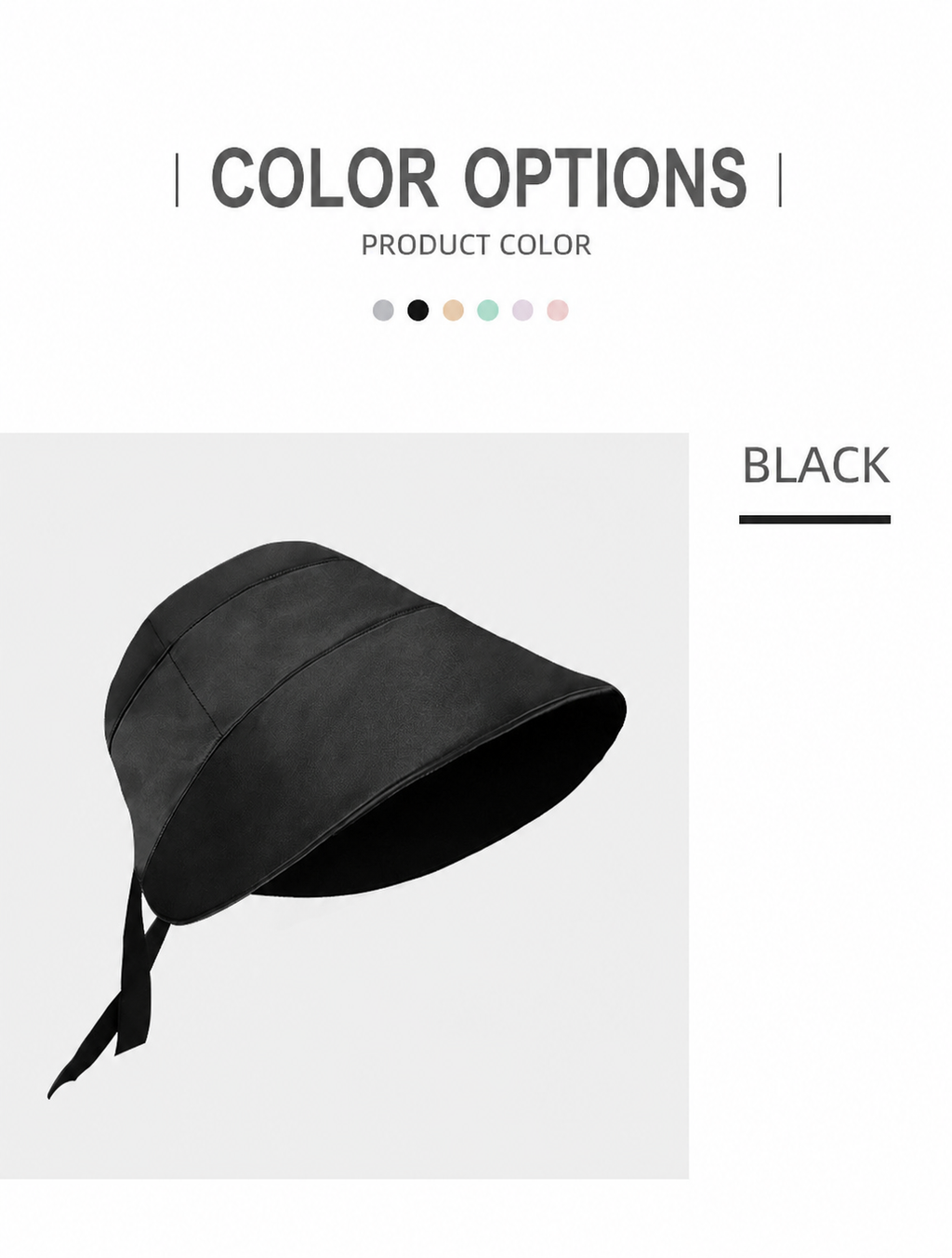 Black mulberry silk wide-brim sun hat