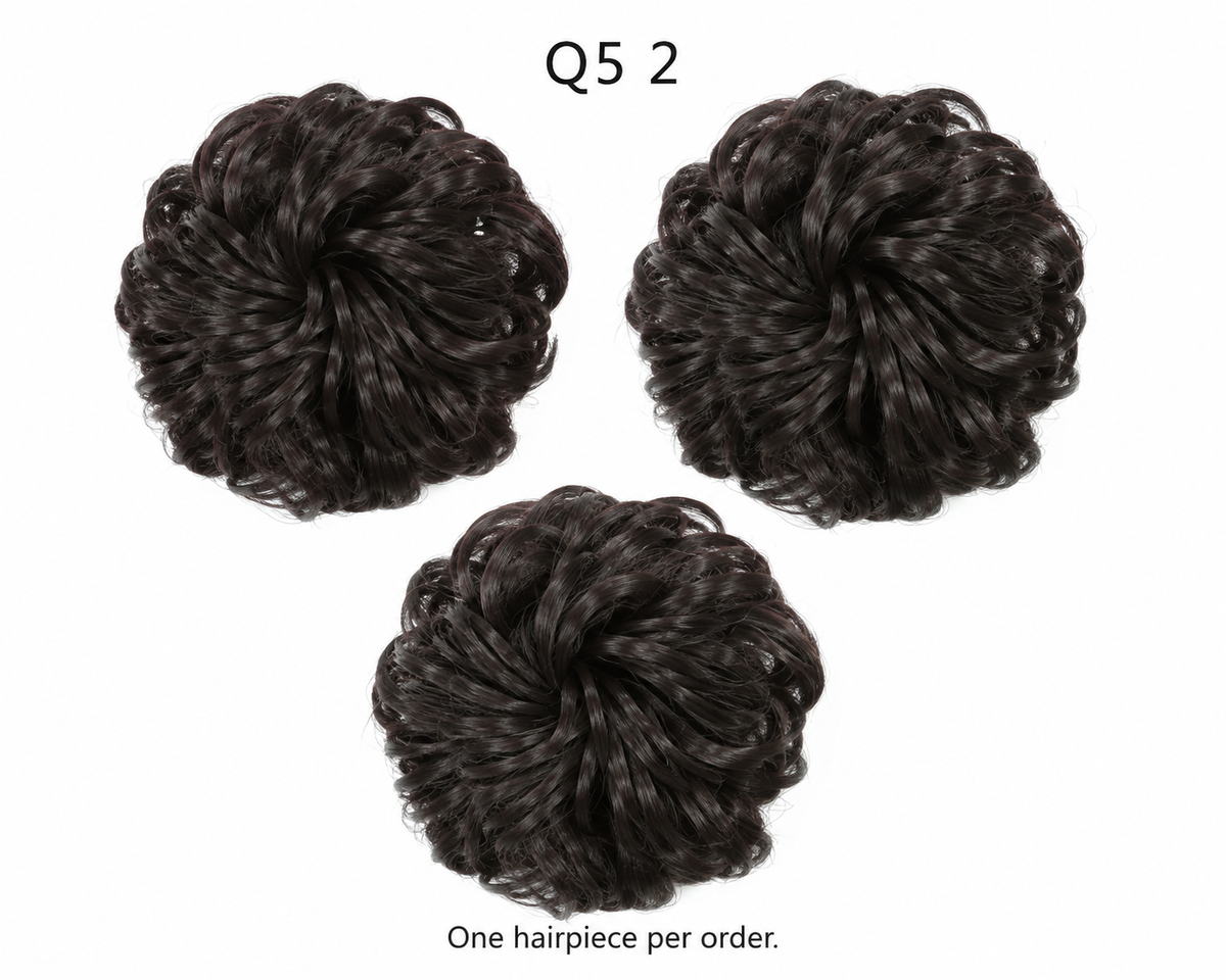 Q5 color 2 - AI-assisted reference illustration. One hairpiece per order.