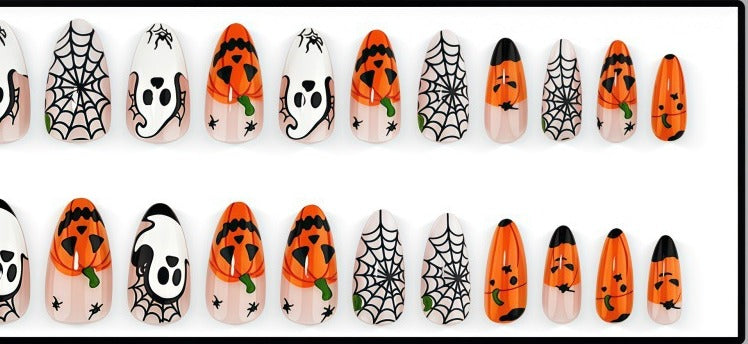 24-piece press-on nail set, all designs