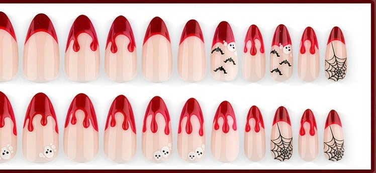 24-piece press-on nail set, all designs