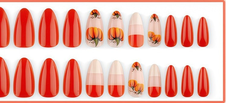 24-piece press-on nail set, all designs