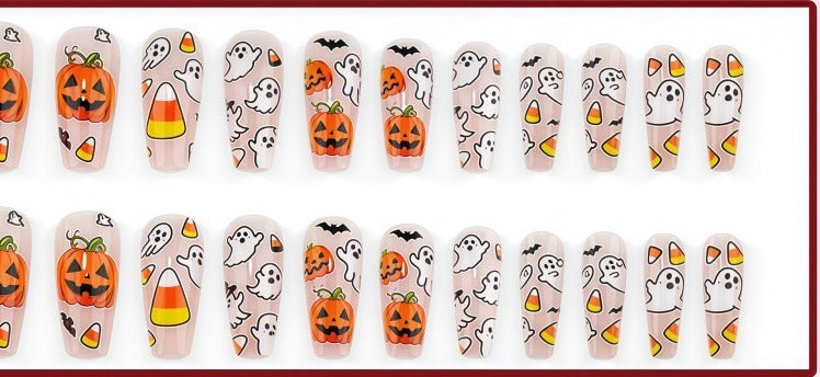 24-piece press-on nail set, all designs
