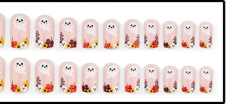 24-piece press-on nail set, all designs