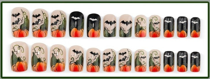24-piece press-on nail set, all designs