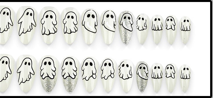 24-piece press-on nail set, all designs